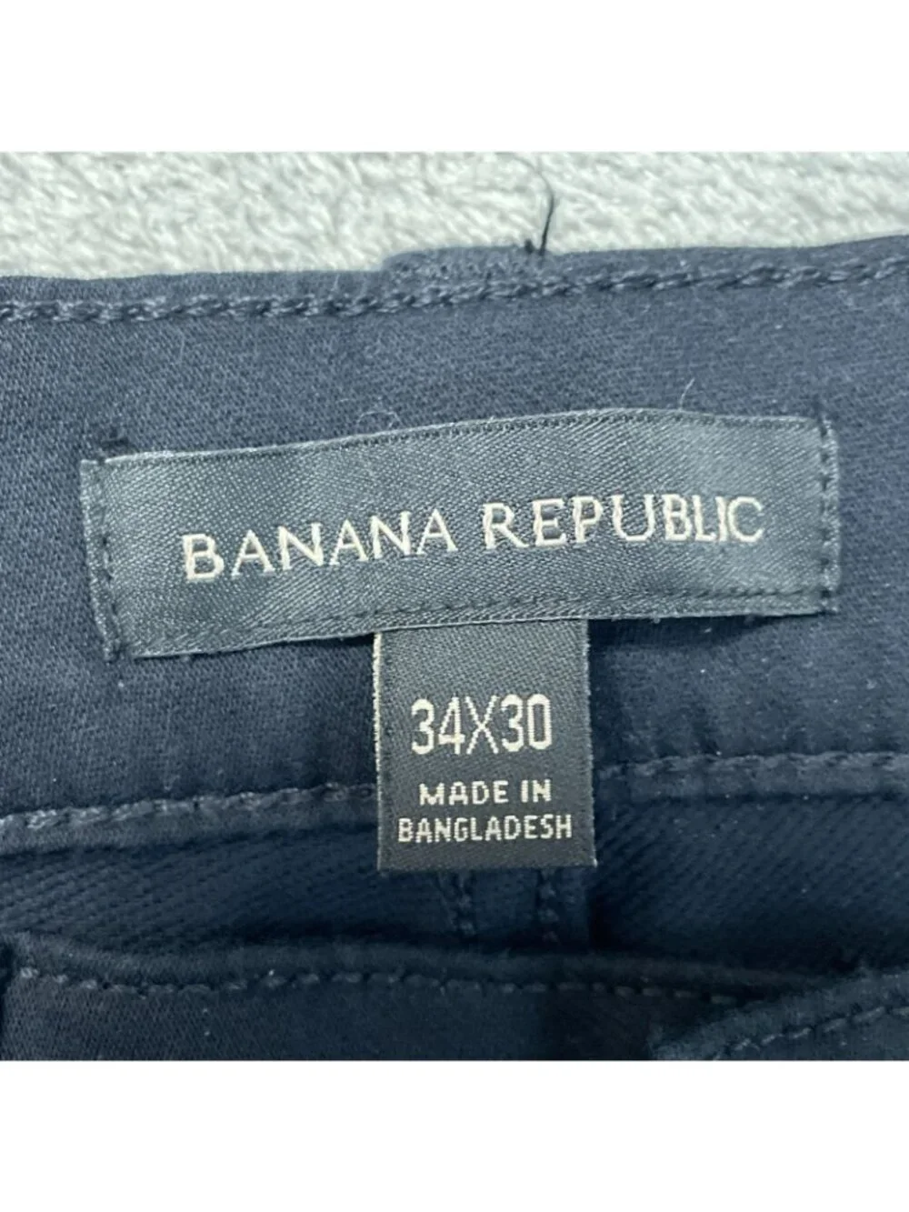 Banana Republic 5 Pocket Pants  Men's 34x30 Black Slim Fit Stretch Cotton e1688